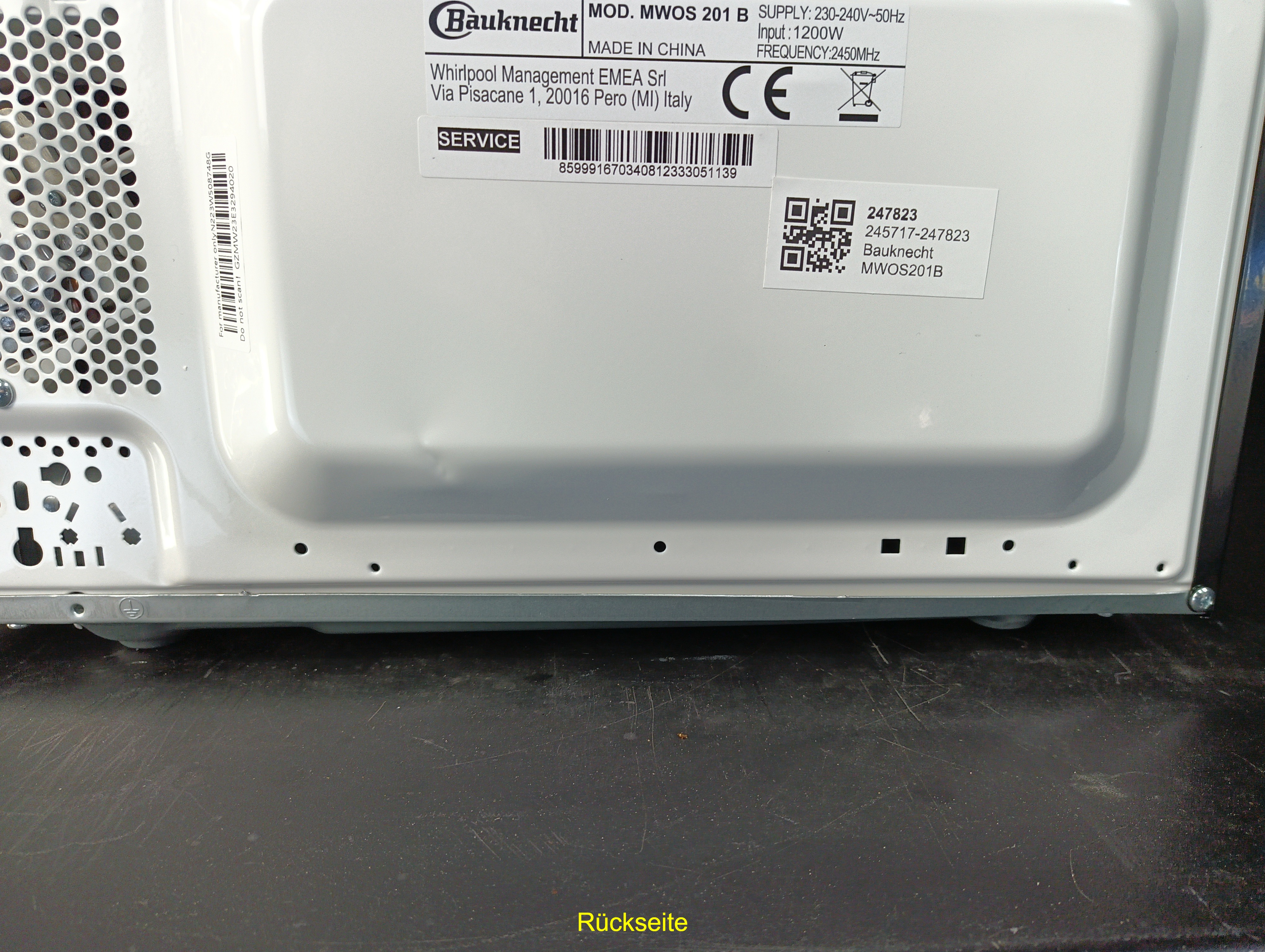 Bauknecht MWOS 201 B